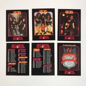 MegaMetal Mega Metal 1991 M.O.D. + Card Checklists + Firehouse Card Set Lot